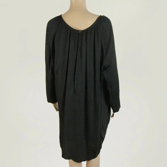 Ann Demulemeester Black Long Sleeve  Midi Dress - Picture 2 of 6